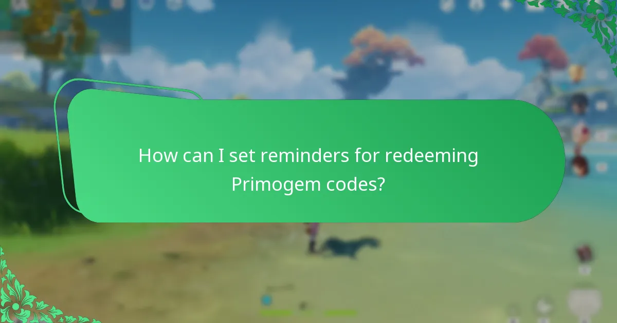 How do Primogem code expiration alerts work?