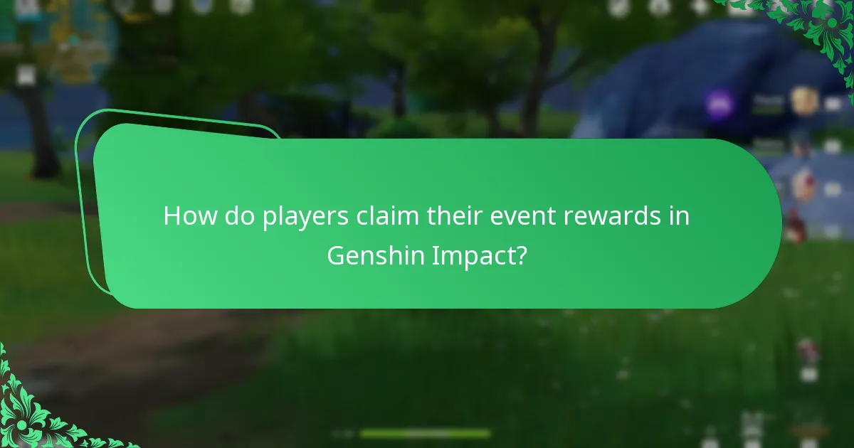 How is the reward distribution structured for Genshin Impact events?
