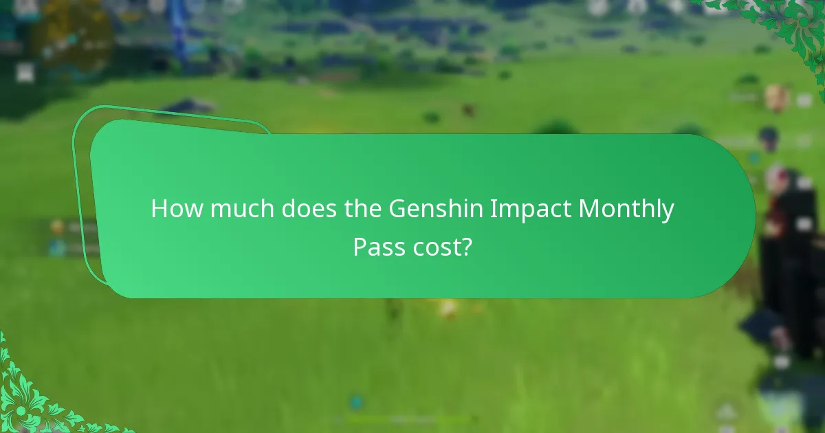 How can players budget for the Genshin Impact Monthly Pass?