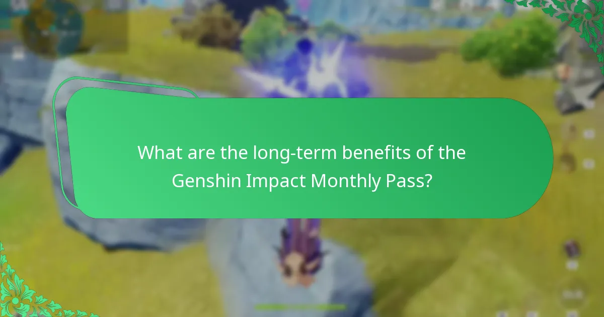 How does the Genshin Impact Monthly Pass provide strategic advantages?