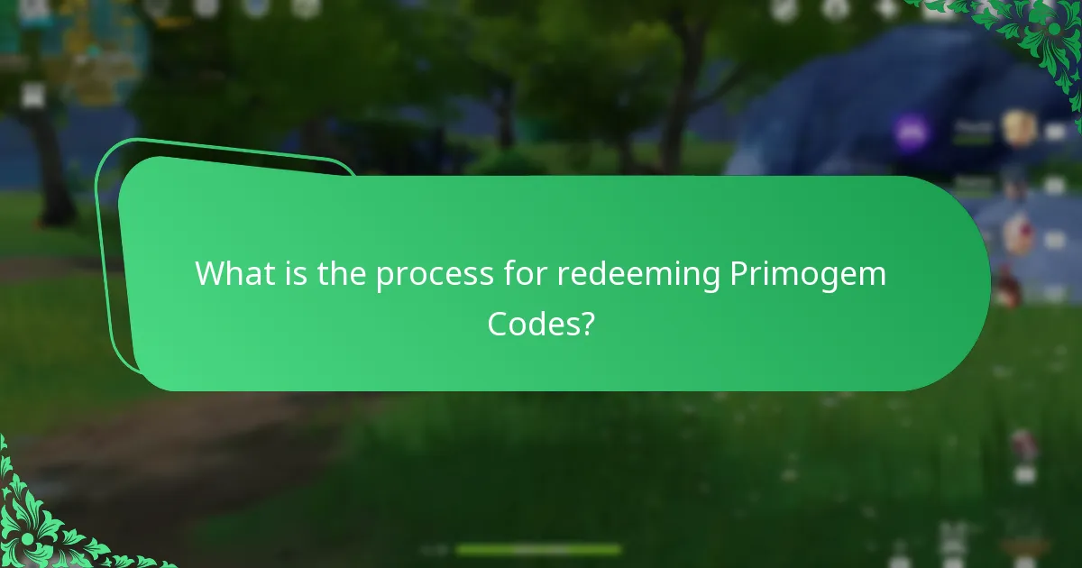 What is the process for redeeming Primogem Codes?